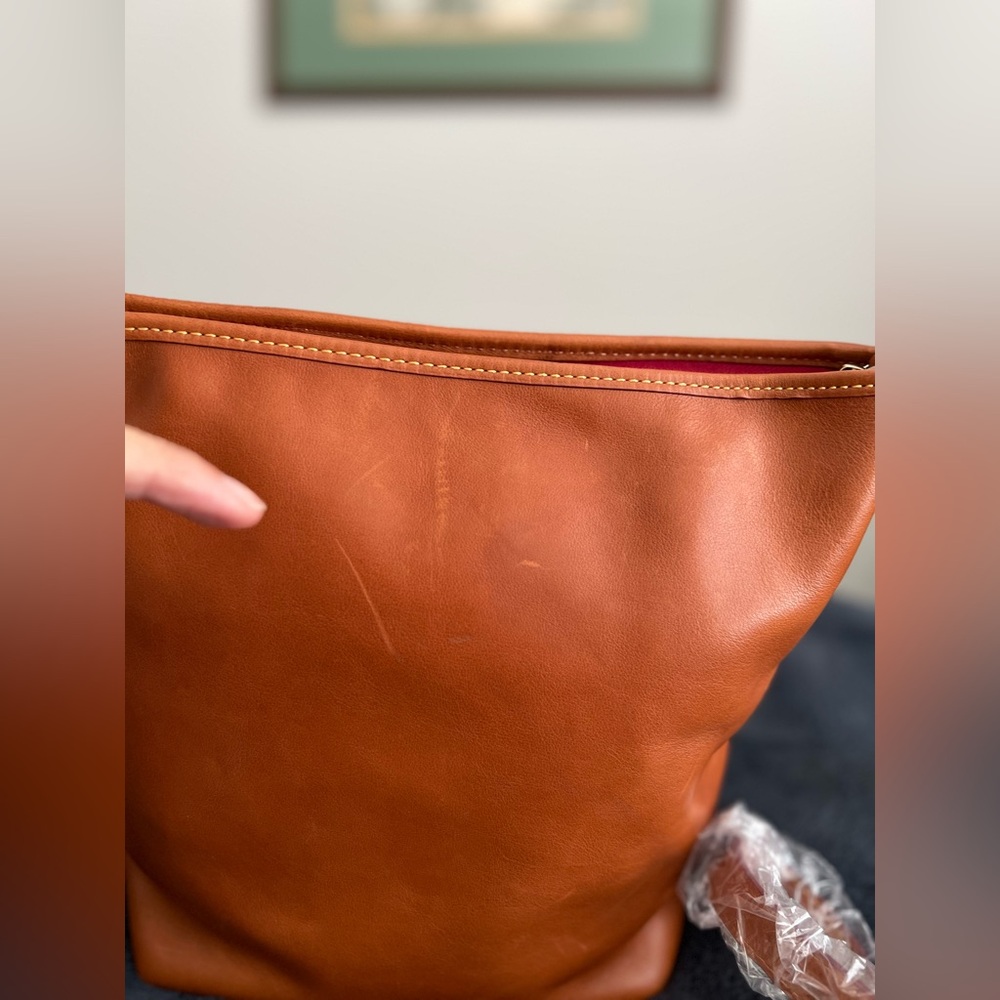 Dooney & Bourke Florentine Small Hobo Crossbody in Natural - Picture 14 of 15